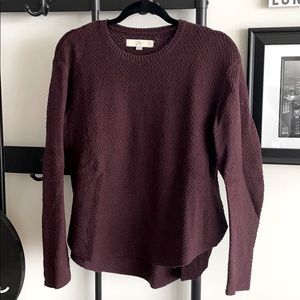 Maroon long sleeve sweater